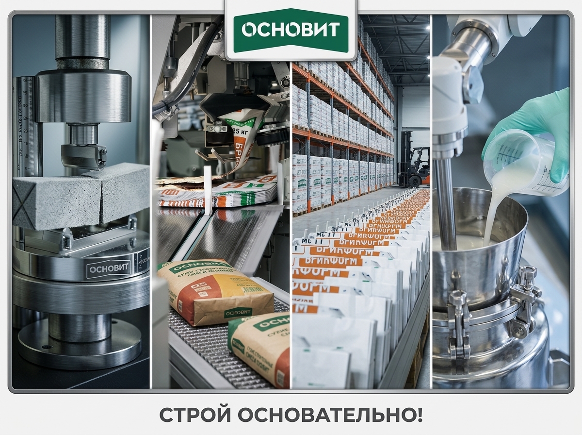 Основит — российские сухие строительные смеси для основательного строительства