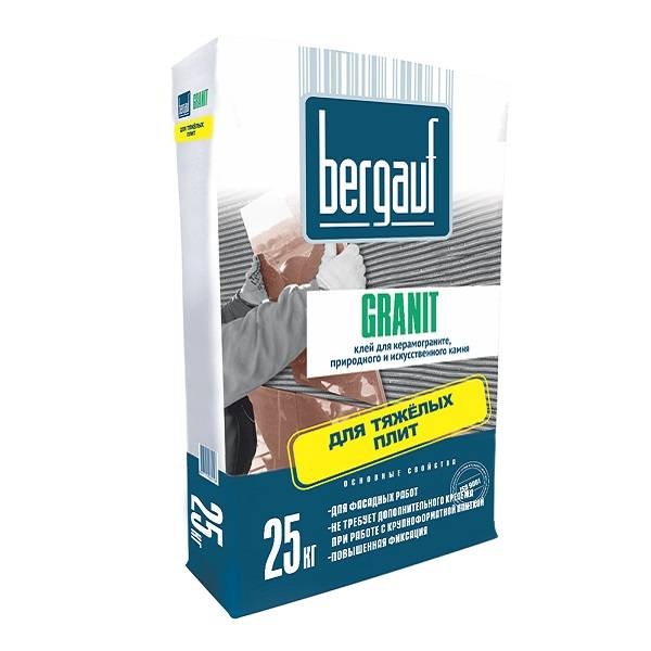 Клей плиточный Bergauf Granit (25 кг) - купить, по оптовой цене | Баурекс